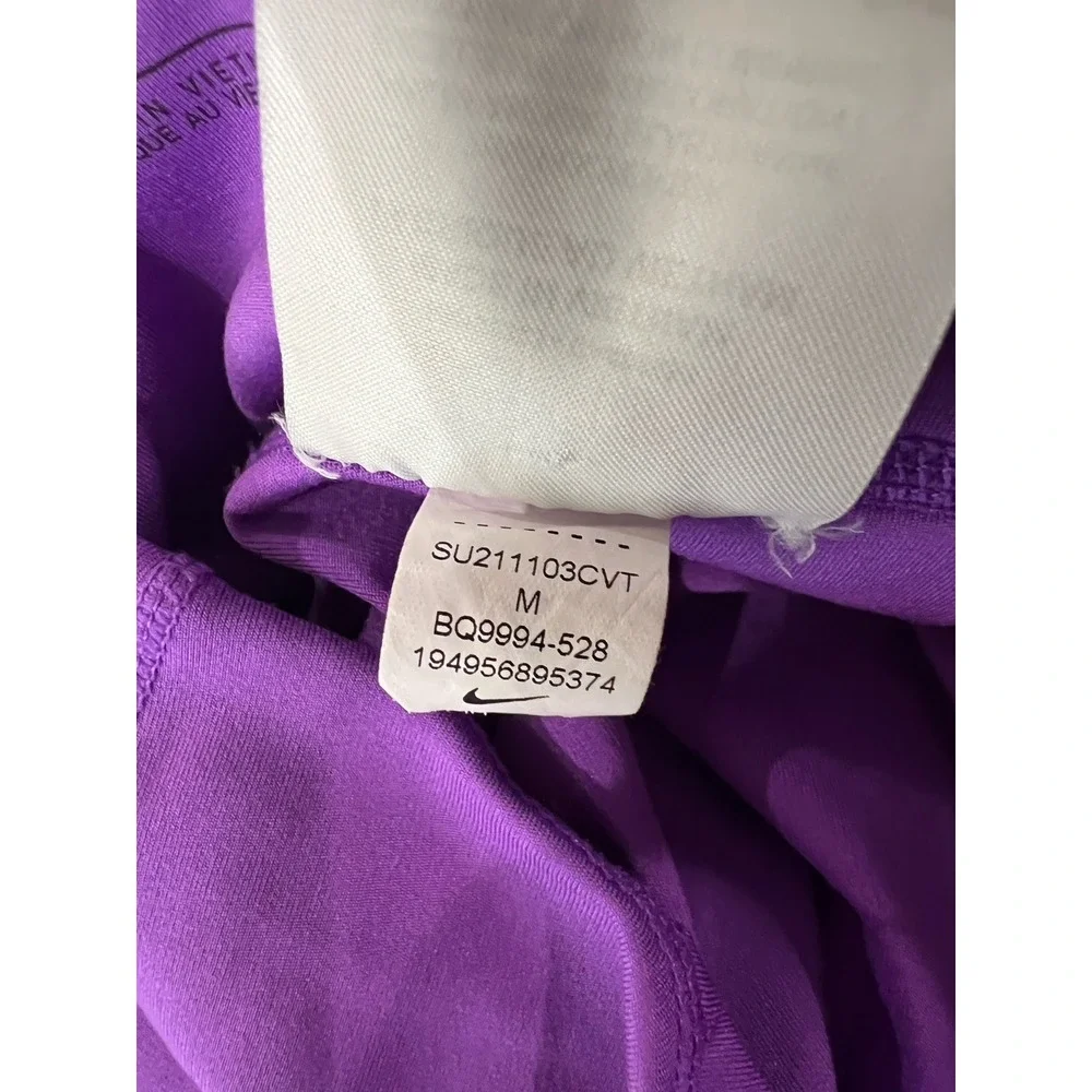 Nike One Luxe Leggings Womens Medium Purple Wild Berry BQ9994-528 Dri-FIT 7/8